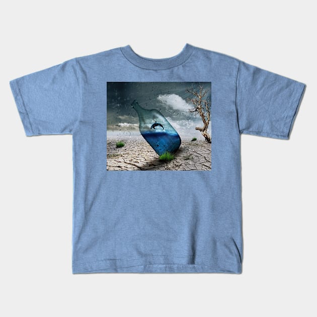 dolphin Kids T-Shirt by paulashish